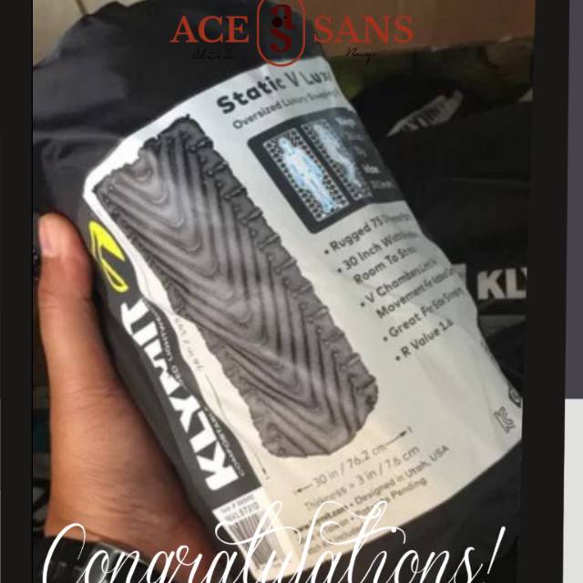 Jual GRATIS ONGKIR Klymit Static V Luxe Lifetime Warranty Sleeping