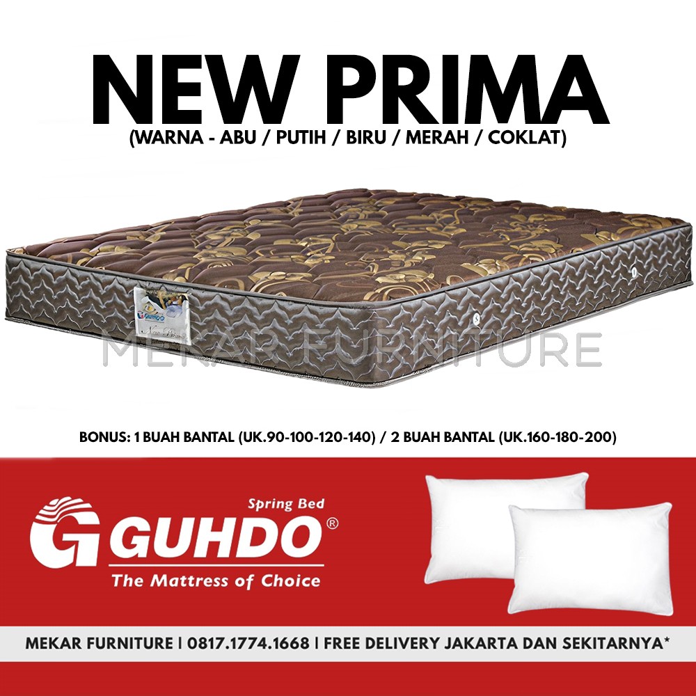 Jual Kasur Spring Bed GUHDO New Prima 180 X 200 Mekar Furniture