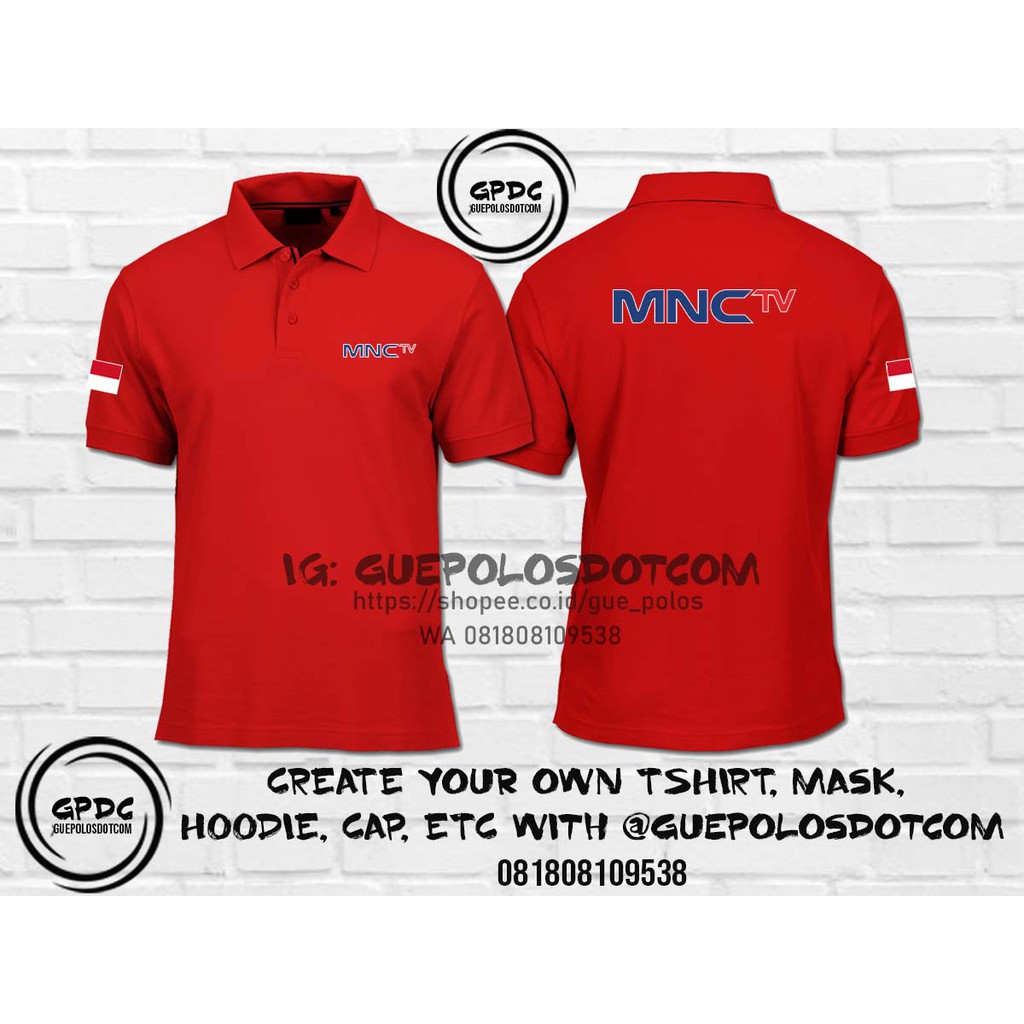 Jual Poloshirt MNCTV Kaos Polo MNC TV Kaos MNCTV Polo Stasiun TV