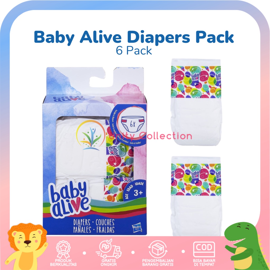 Jual Baby Alive Diapers Pack (6 Pack) Shopee Indonesia