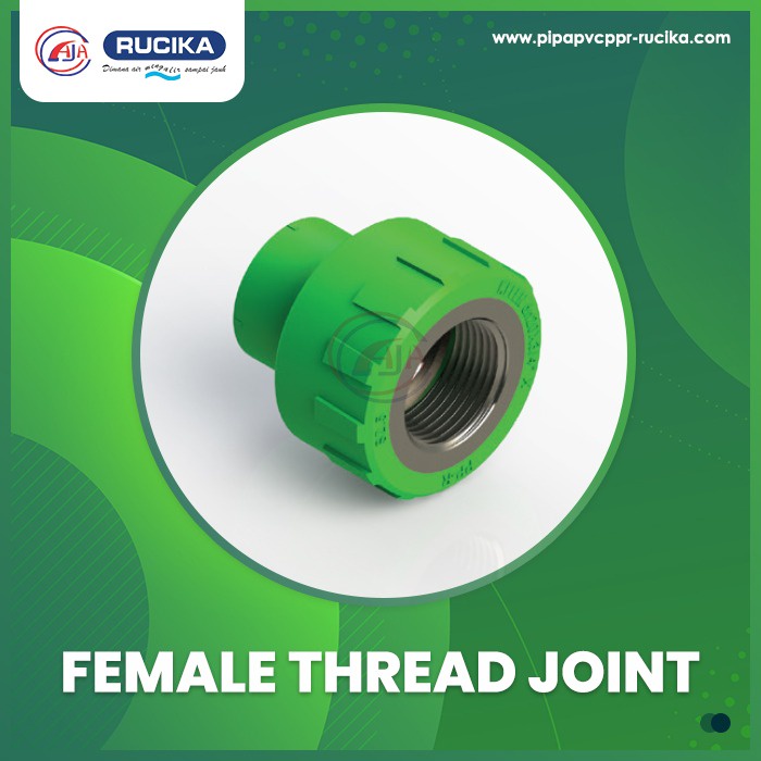 Jual Female Thread Joint 25x1/2" PPR Rucika / Female Thread Joint PPR 25x1/2" / Sambungan Pipa