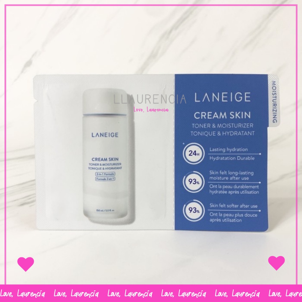 Jual LANEIGE Cream Skin Refiner Toner & Moisturizer SAMPLE Shopee