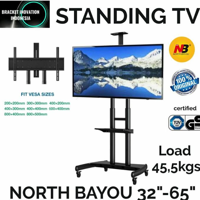 Jual Bracket Tv Stand 70 65 60 55 50 49 43 40 Inch North Bayou Original Shopee Indonesia