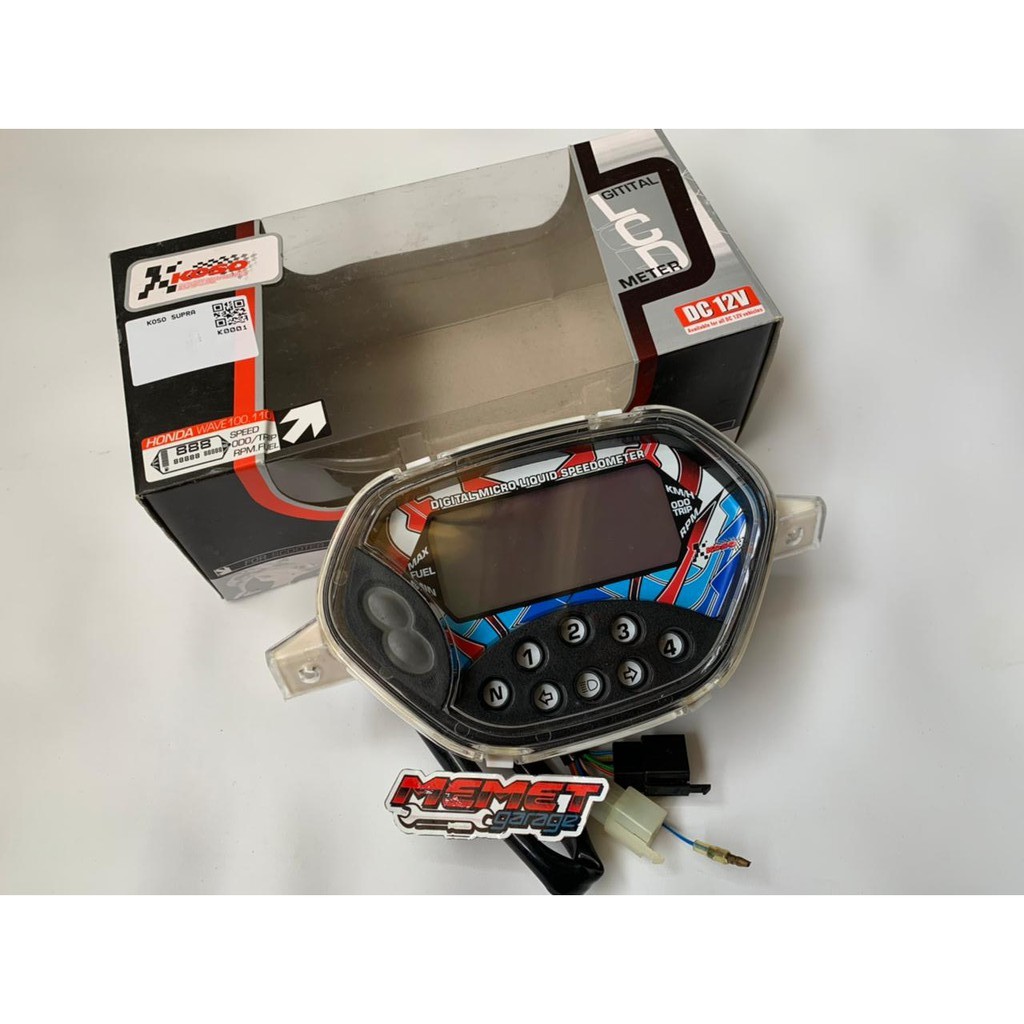 Jual Speedometer Spido Speedo Supra x 100 lama Digital Koso Original