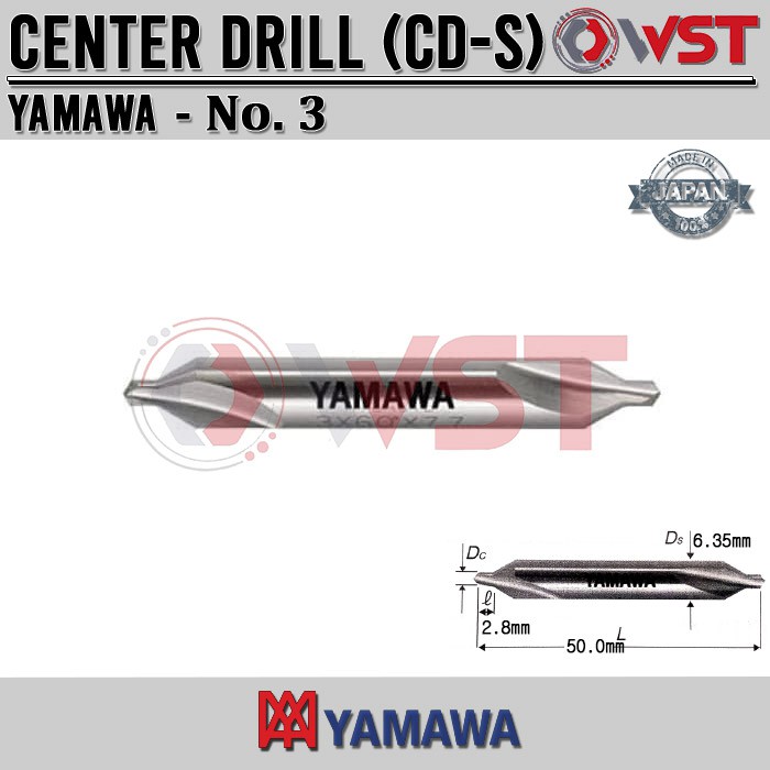 Jual YAMAWA CENTER DRILL NO 3 / CENTER DRILL YAMAWA Shopee Indonesia