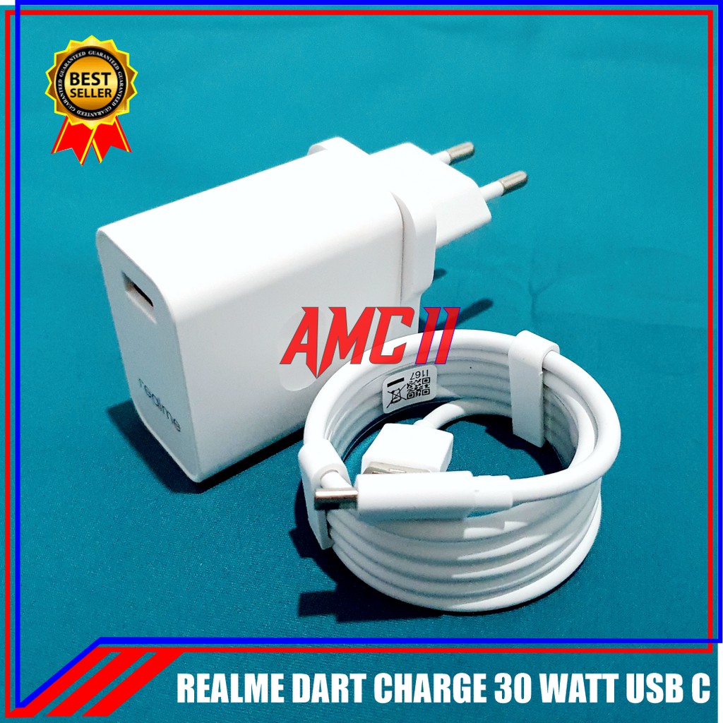 Jual Charger Realme 30 Watt 5V6A ORIGINAL 100 DART Charge USB C