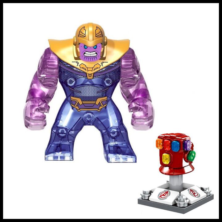 Jual MARVEL AVENGERS THANOS TRANSPARENT REALTY STONE MINIFIGURE LEGO KW