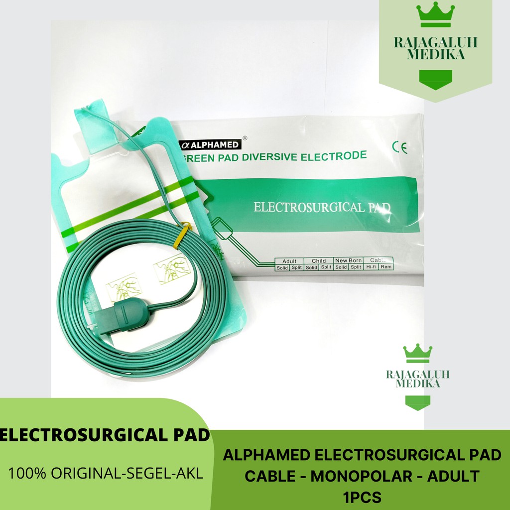 Jual Electrosurgical PadESU Grounding Pad(w cable, monopolar, adult