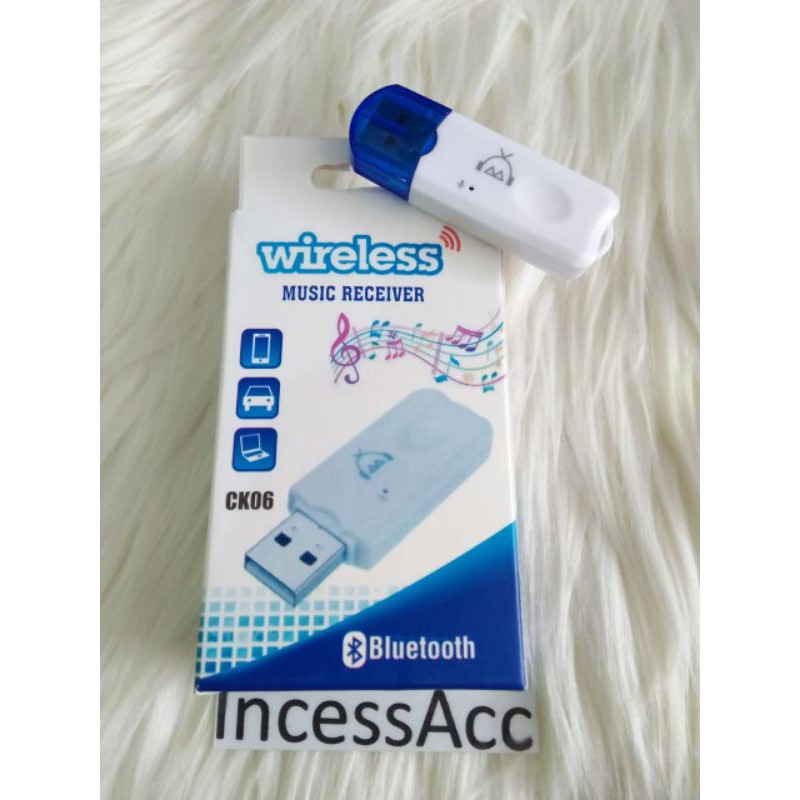 Jual Bluetooth Music Receiver Dongle CK06 Tanpa Kabel Aux Plug And Play