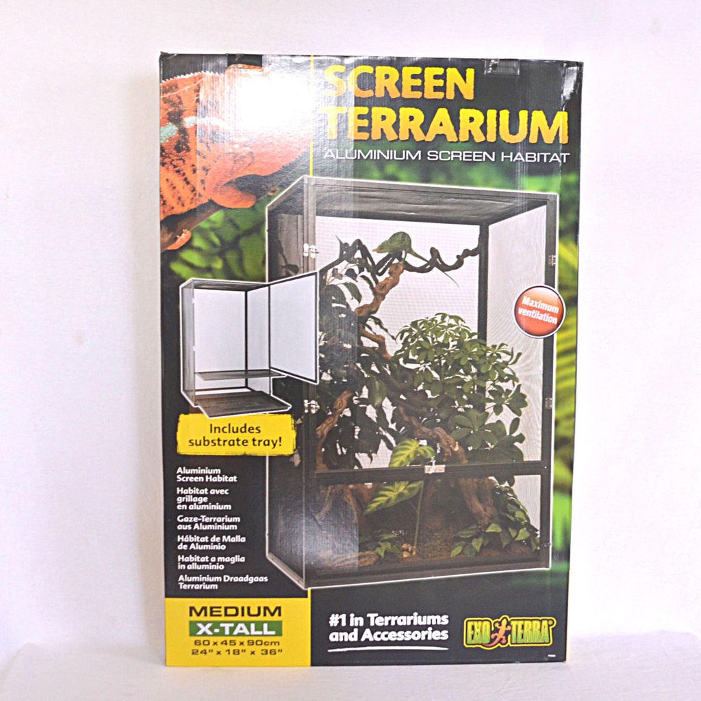 Jual EXOTERRA Screen Terrarium Medium XTall 60X45X90cm Shopee Indonesia