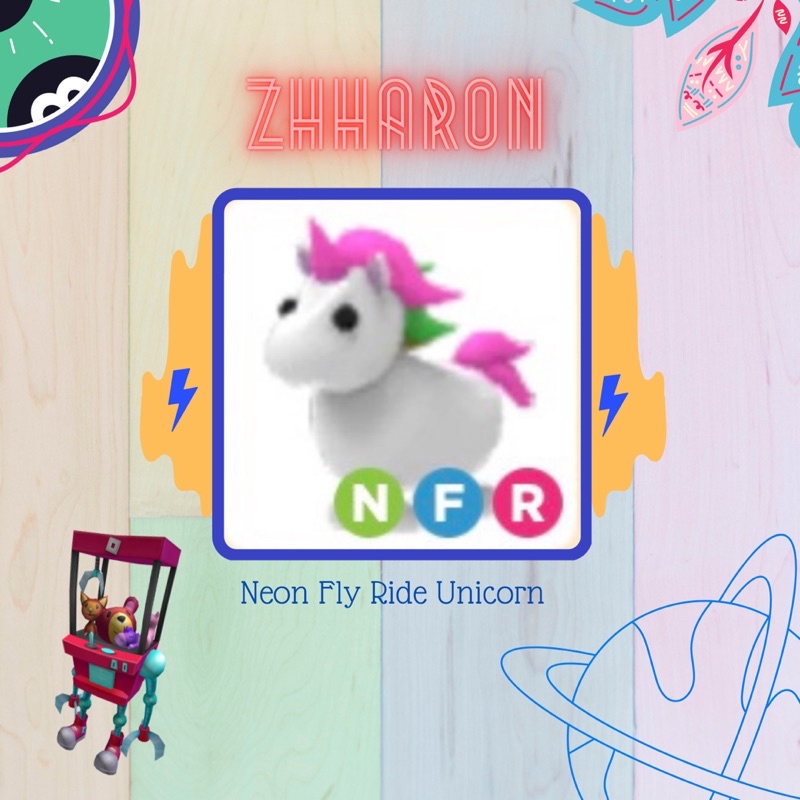 Jual Roblox Adopt Me NEON FLY RIDE UNICORN (legendary) Shopee Indonesia
