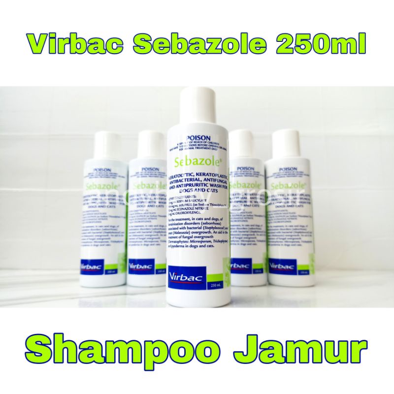 Jual Virbac Sebazole Shampoo 250ml (u/ penyakit kulit dan jamur