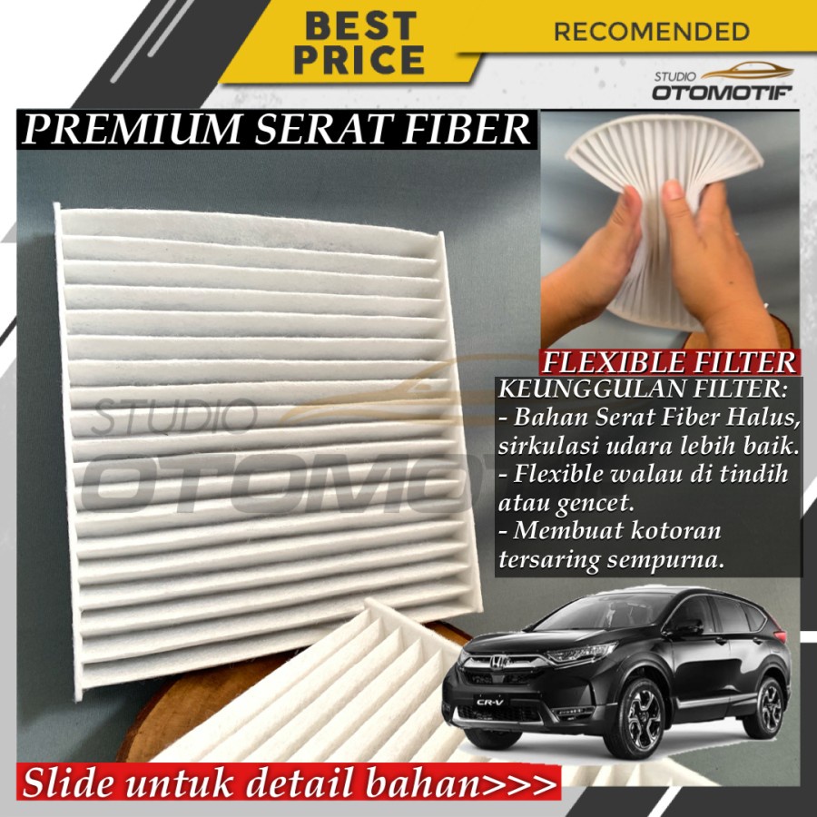 Jual FILTER AC HONDA CRV TURBO GEN5 SERAT FIBER FIBERGLASS FILTER CABIN