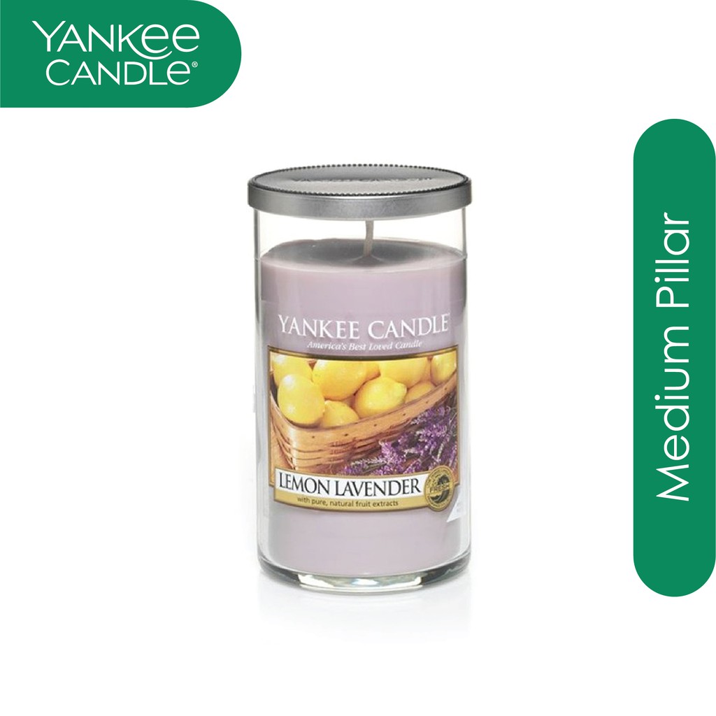 Jual Yankee Candle Medium Pillar / Lilin Aromatherapy 340gr All Variant