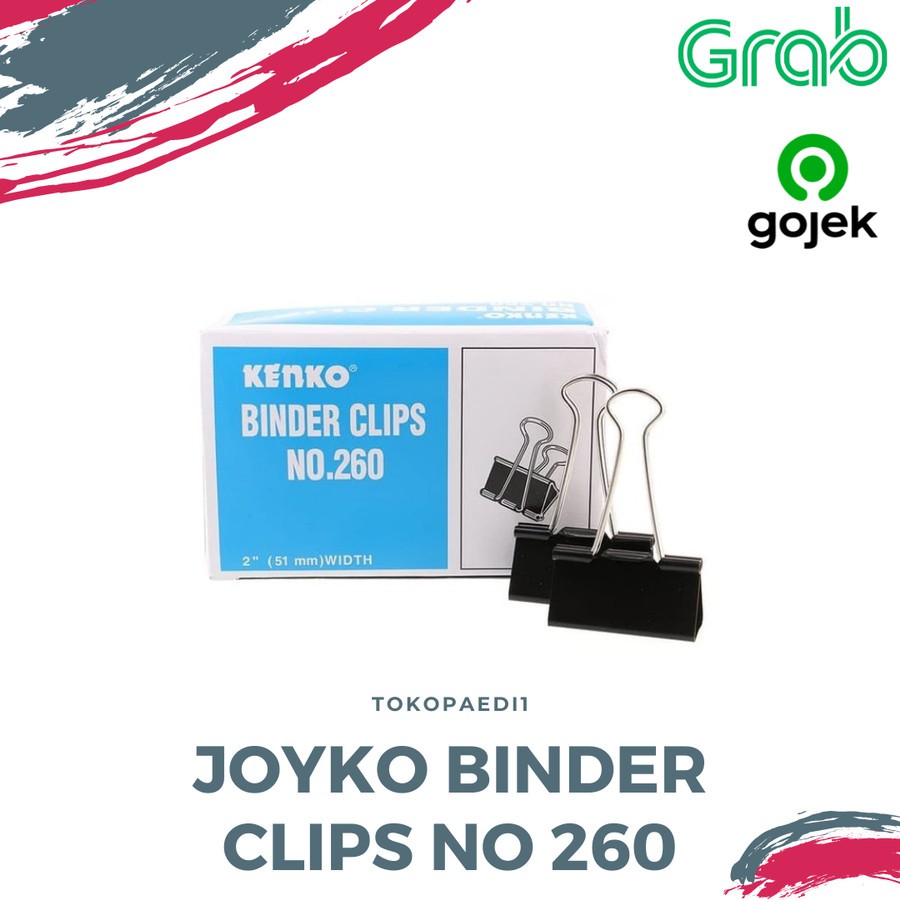 Jual BINDER CLIP JOYKO NO 260 UKURAN BESAR Shopee Indonesia