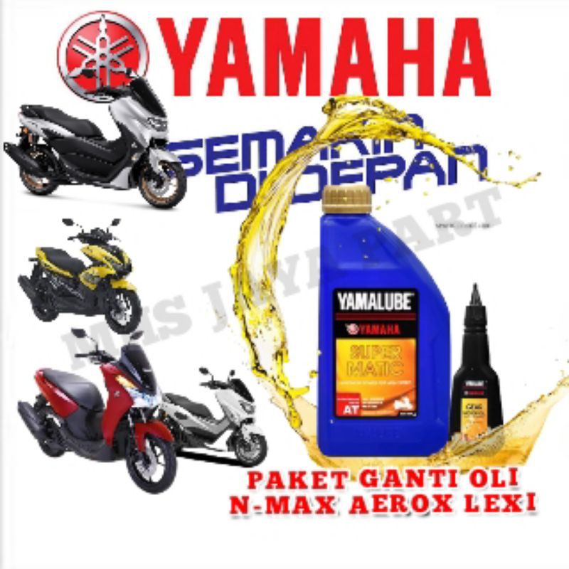 Jual PAKET OLI YAMAHA NMAX AEROX LEXI(SUPERMATIC 1L+GEAR OIL) Shopee