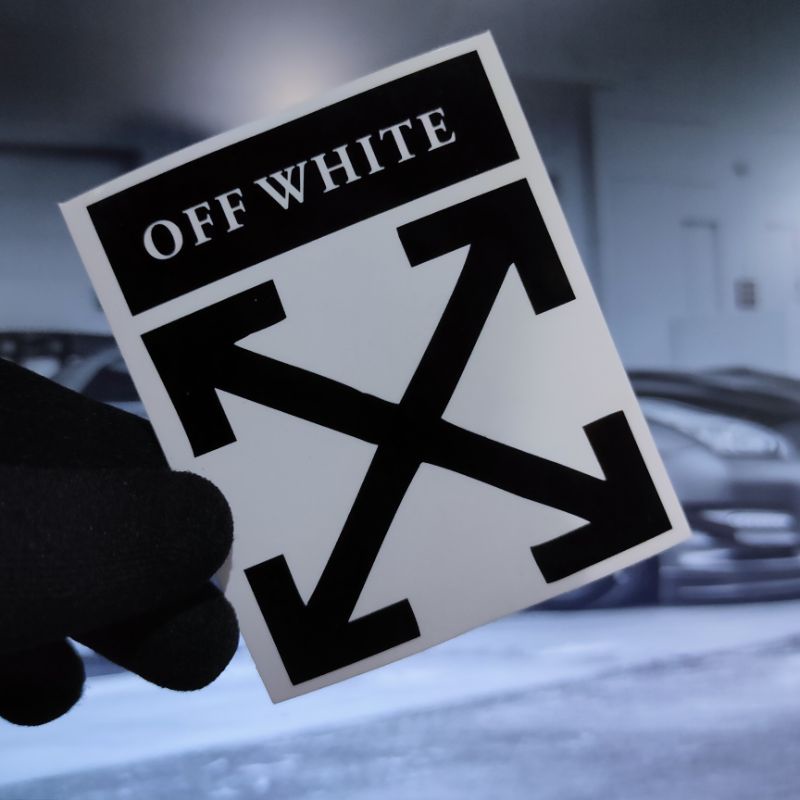 Jual STICKER OFF WHITE BRAND HYPEBEATS AESTHETIC STICKER Shopee Indonesia
