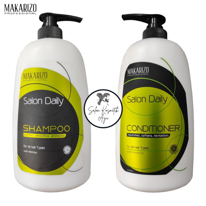 Jual MAKARIZO Salon Daily Shampoo & Conditioner 950ml Shopee Indonesia