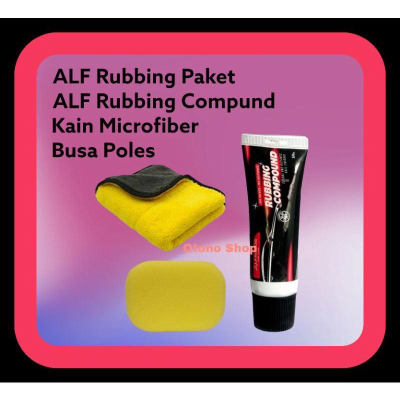 Jual ALF Rubbing Compound 50 gr Kompon Poles Penghilang Baret Body