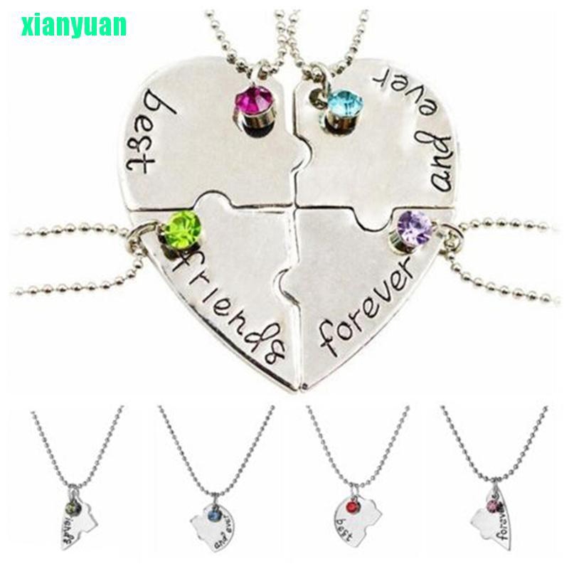 Jual Kalung Desain Puzzle Hati Tulisan Best Friends Forever Shopee