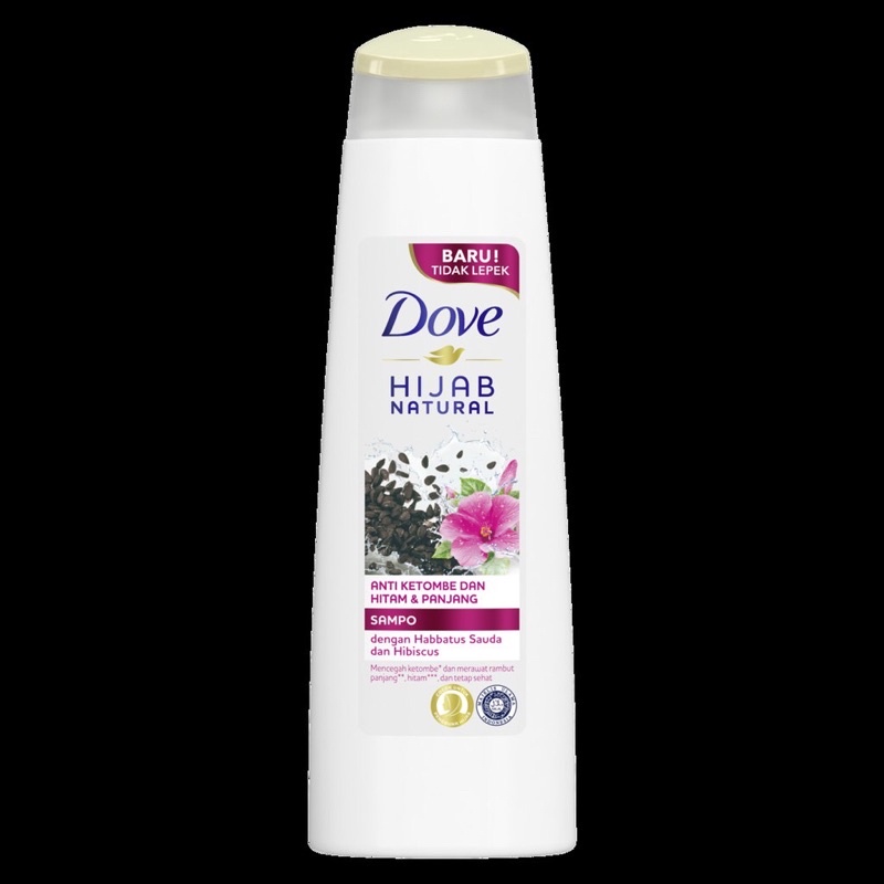 Jual Dove Shampoo Anti Ketombe Rambut Hitam Panjang Habbatussauda & Hibiscus 135ml Shopee