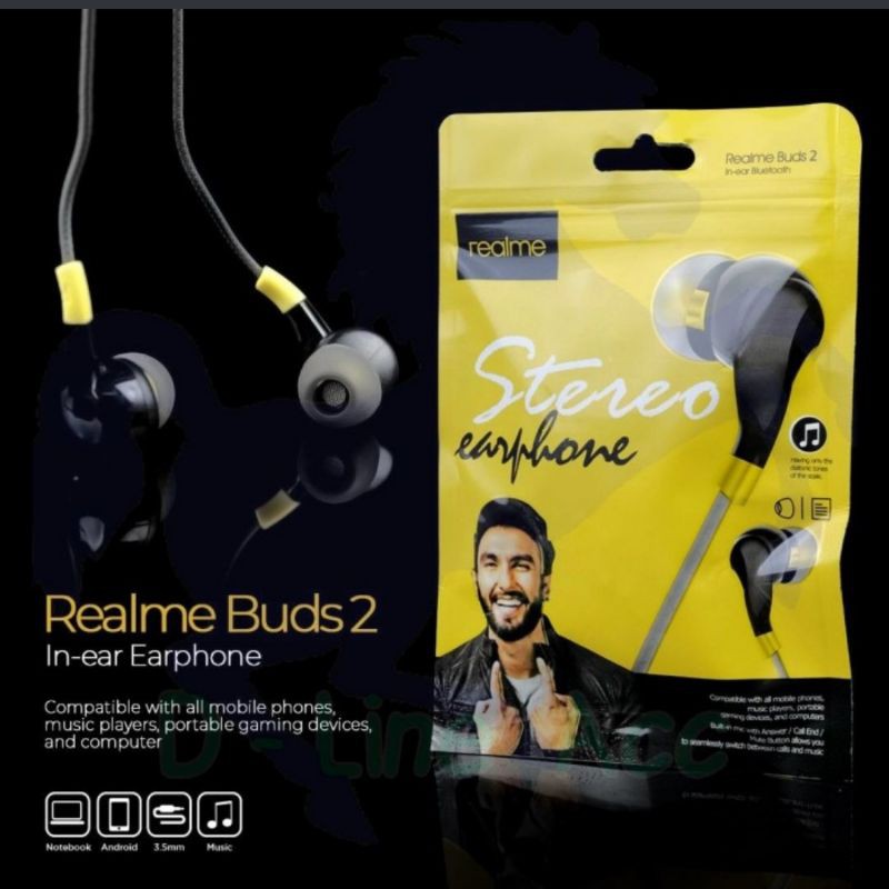 Jual EARPHONE REALME BUDS 2 (MEGA BASS) Shopee Indonesia