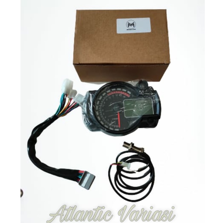 Jual SPEEDOMETER KOSO RX2N RX2 RX 2 DIGITAL LED 7 WARNA KOSO PLUS KABEL