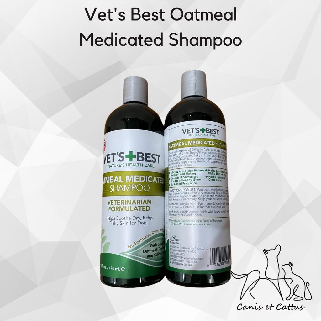 Jual Vet's Best Oatmeal Medicated Shampoo Shopee Indonesia