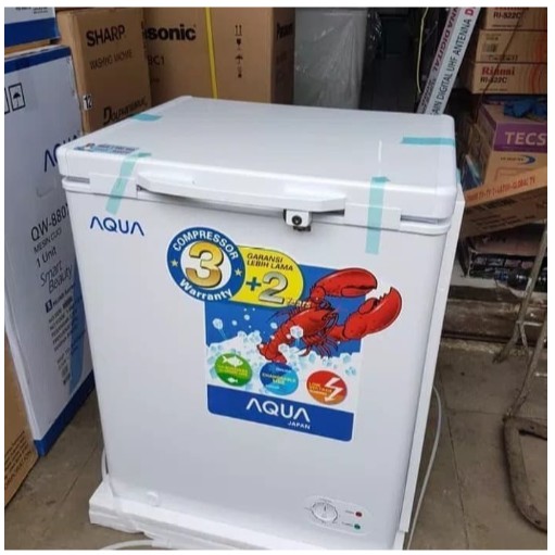 Jual AQUA Chest Freezer Box Freezer 100 Liter AQF100 Box Pendingin AQF 110FA AQF 100 AQF 100GC