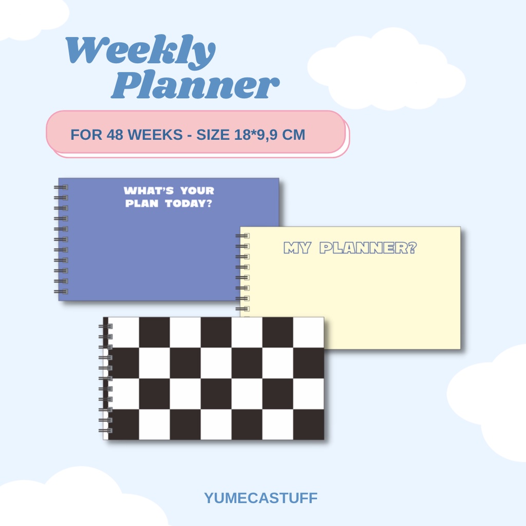 Jual WEEKLY PLANNER BOOK Shopee Indonesia