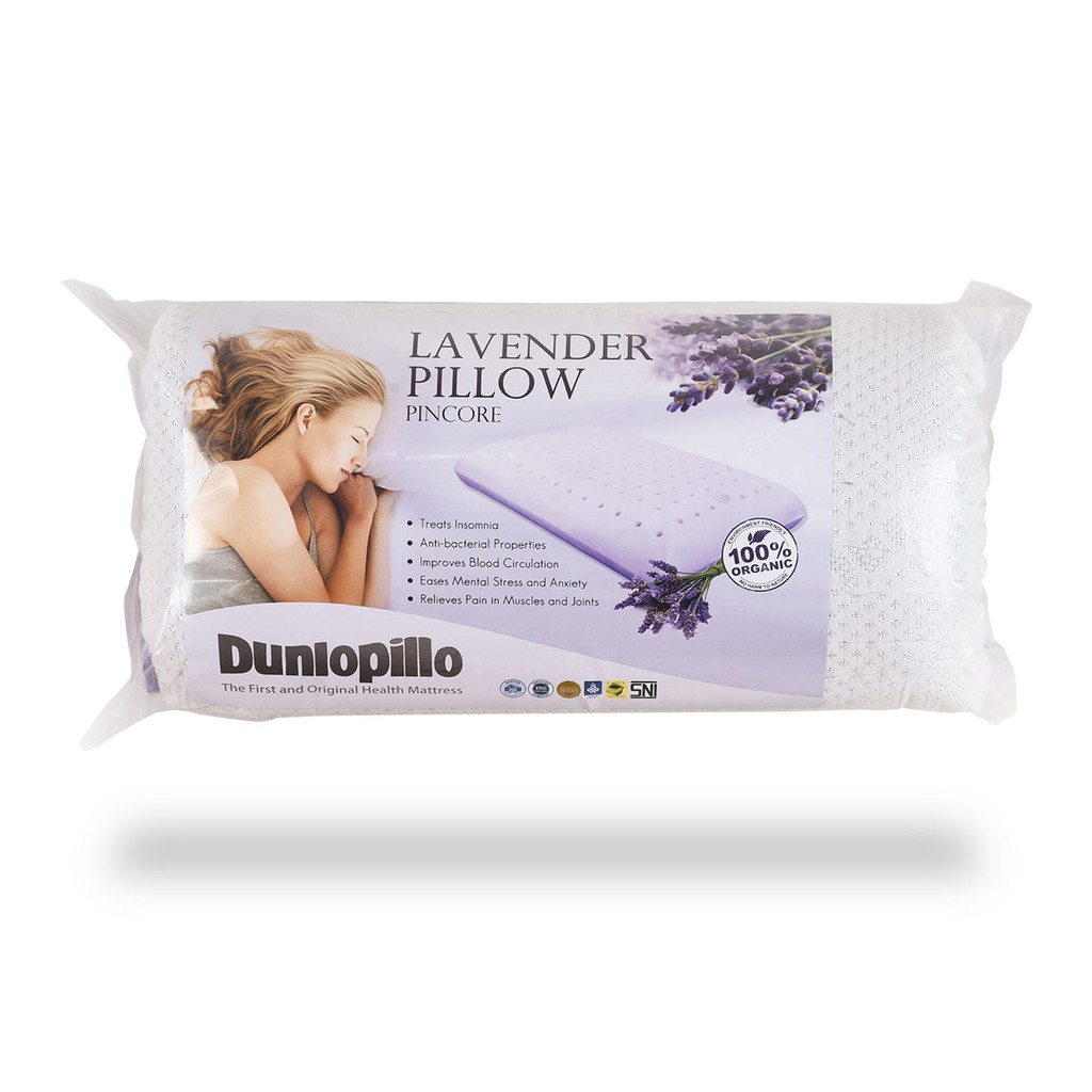 Jual Dunlopillo Pillow Pincore Latex Lavender ( Bantal Latex Lavender