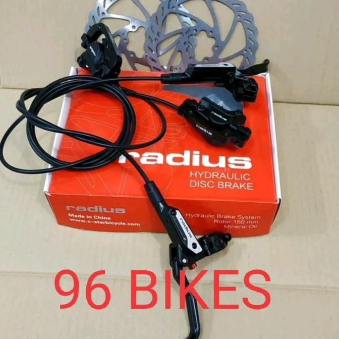 Jual Brakeset Hidrolik Radius Disc Brake Radius Hydraulic Shopee