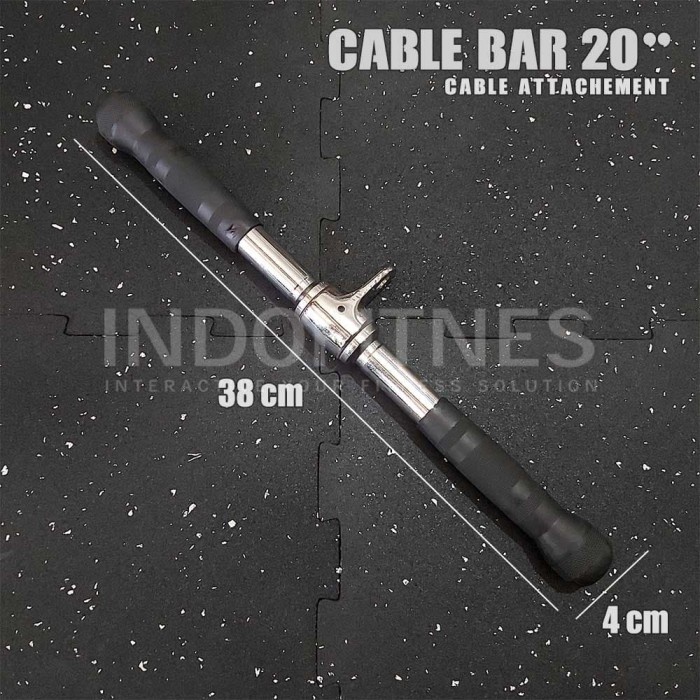 Jual Cable Bar 20" Cable Attachment Handle Cable Crossover Gym Fitnes Shopee Indonesia