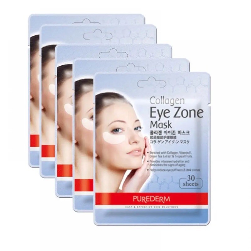 Jual purederm collagen eye zone mask 30 sheets Shopee Indonesia