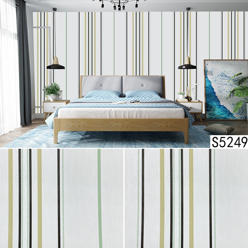 Jual SHENAR WALLPAPER DINDING/KAMAR/STICKER DINDING( GARIS ) Shopee