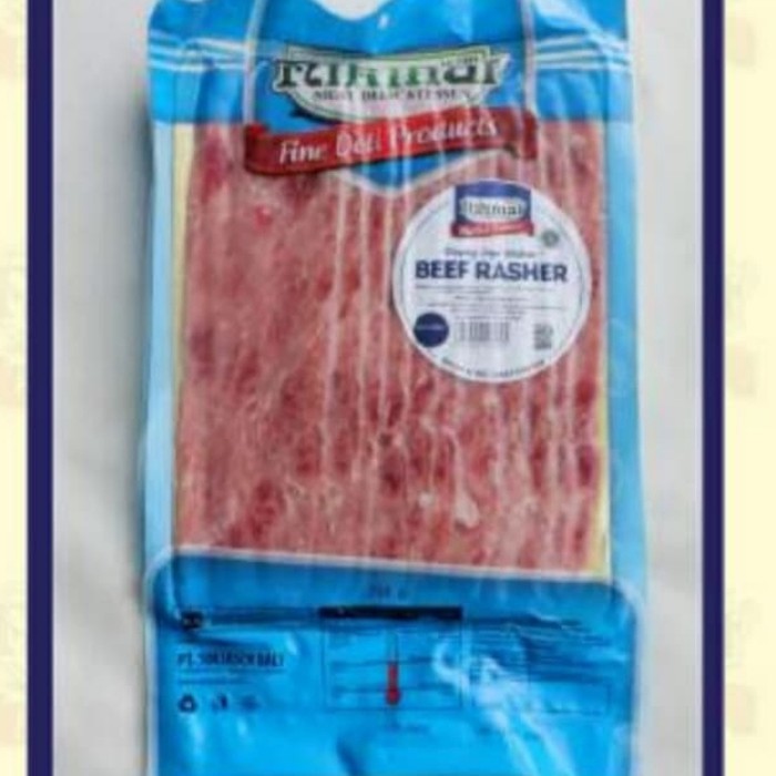 Jual beef rasher 250 gr .Nikmat beef bacon HALAL Shopee Indonesia