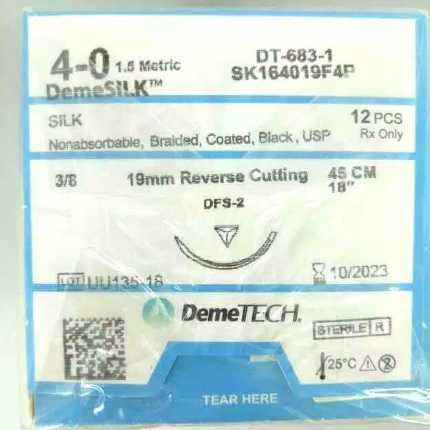Jual Benang Dan Jarum Jahit / Dental Surgical Suture Sutures / Nylon