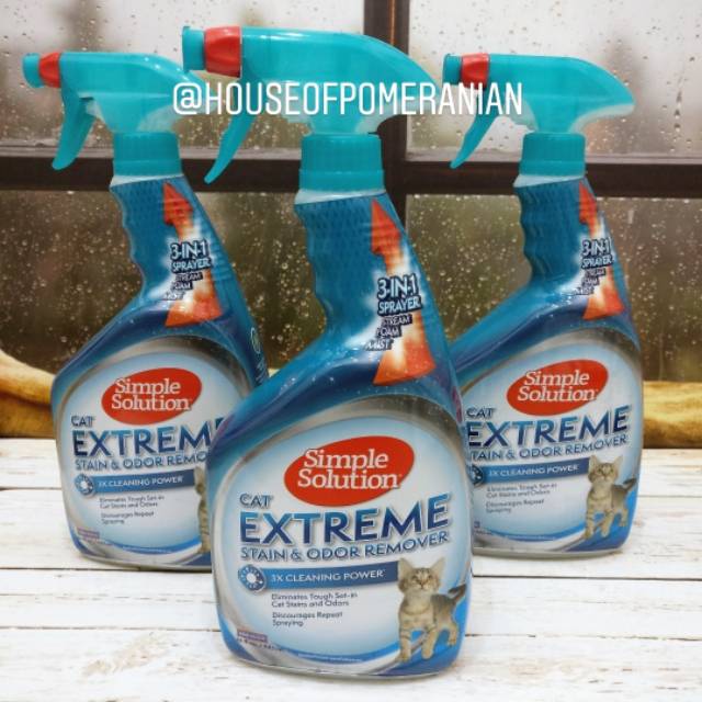 Jual Simple solution CAT extreme stain n odor remover . Penghilang bau kotoran kucing Shopee