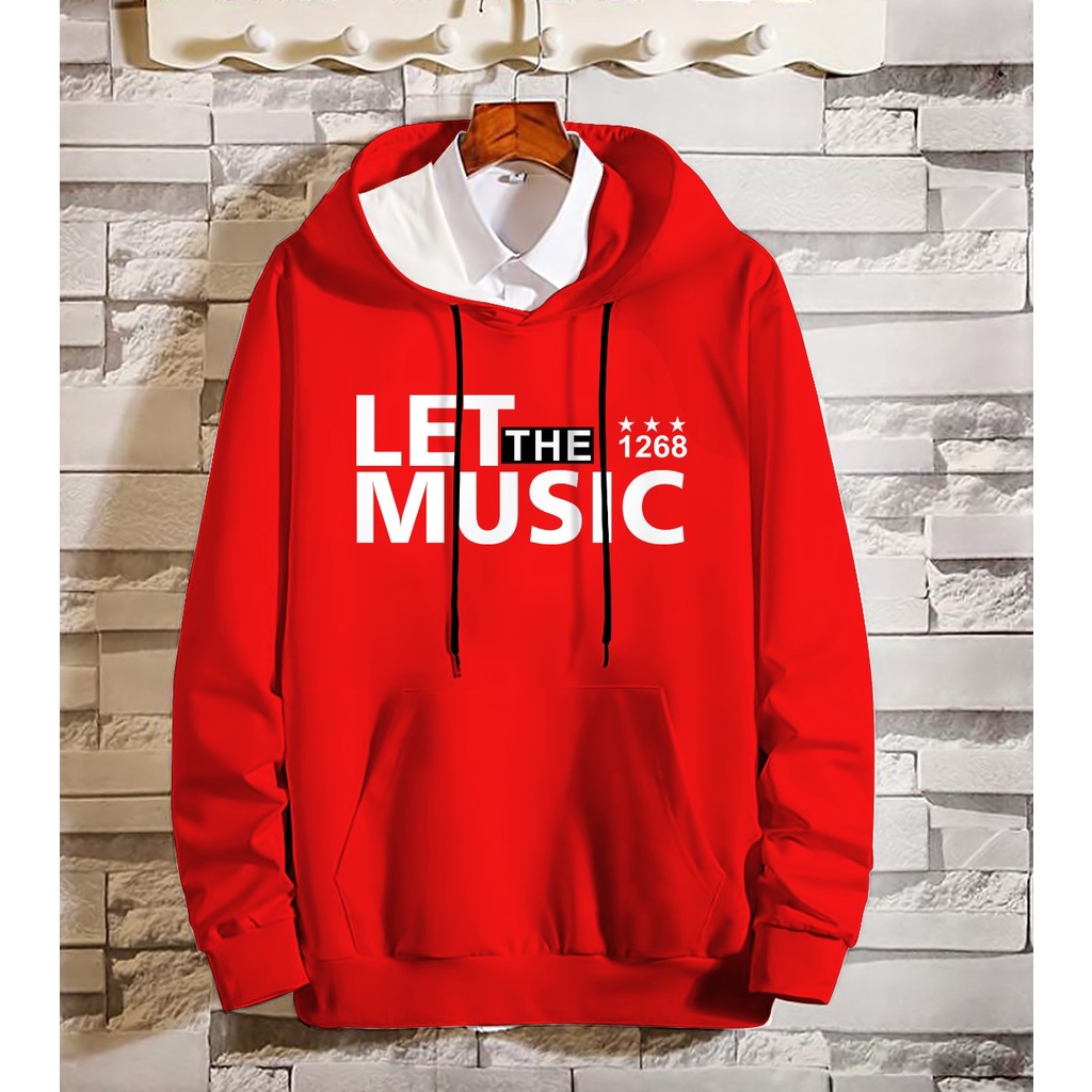 Jual Hoodie Let The Music / Hoodie Jumper Dewasa Bahan Fleece
