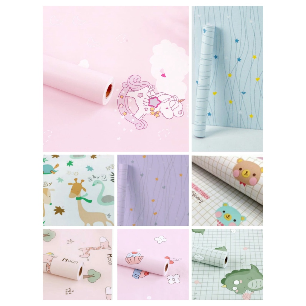 Jual GEM WALLPAPER DINDING ANAK WALLPAPER PINK WALLPAPER LITTLE PONNY