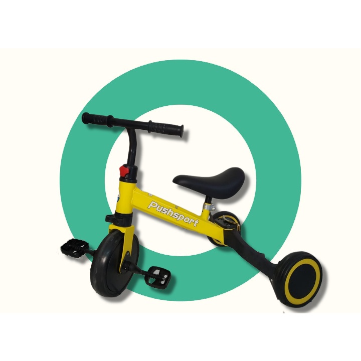 Jual Sepeda Keseimbangan Balance Bike 3 in 1 Merek PushSport Shopee