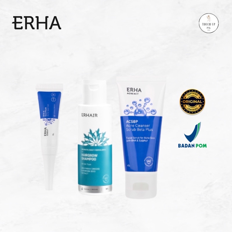Jual Erha Series AcneAct ACSBP / Acne Spot Gel / Hair Grow Shampoo