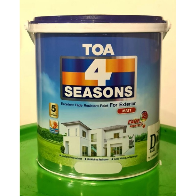 Jual Cat Tembok Toa 4 Season Eksterior Putih Shopee Indonesia