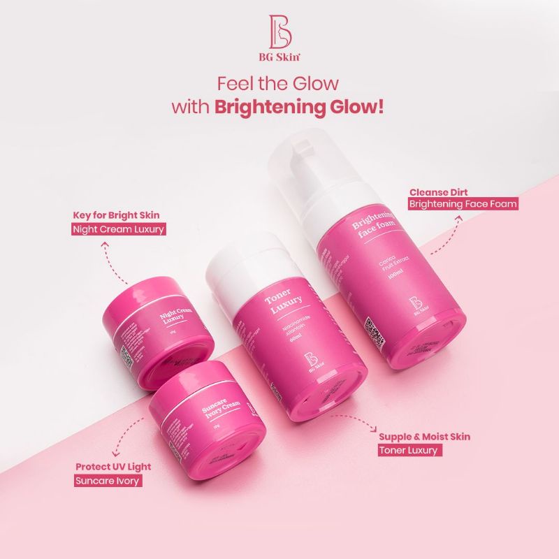 Jual PAKET BRIGHTENING GLOW BEAUTY GLOW SKINCARE / BG SKIN / BG