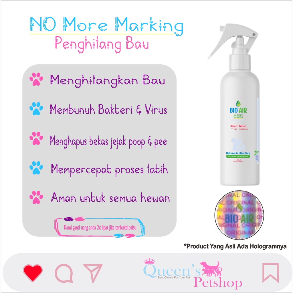 Jual Spray No More Marking Penghilang Bau Kencing Anjing Kucing Hewan
