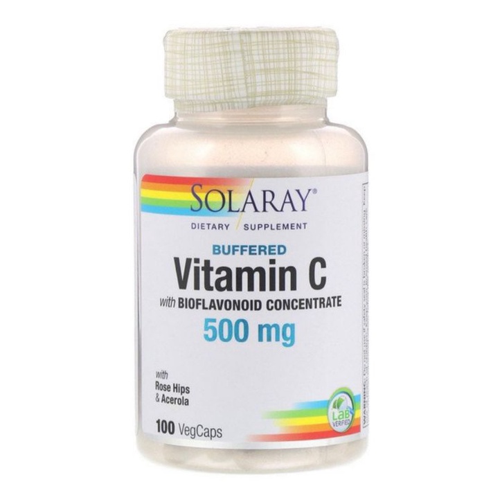 Jual Solaray Buffered Vitamin C with Bioflavonoid Concentrate 500mg Vit