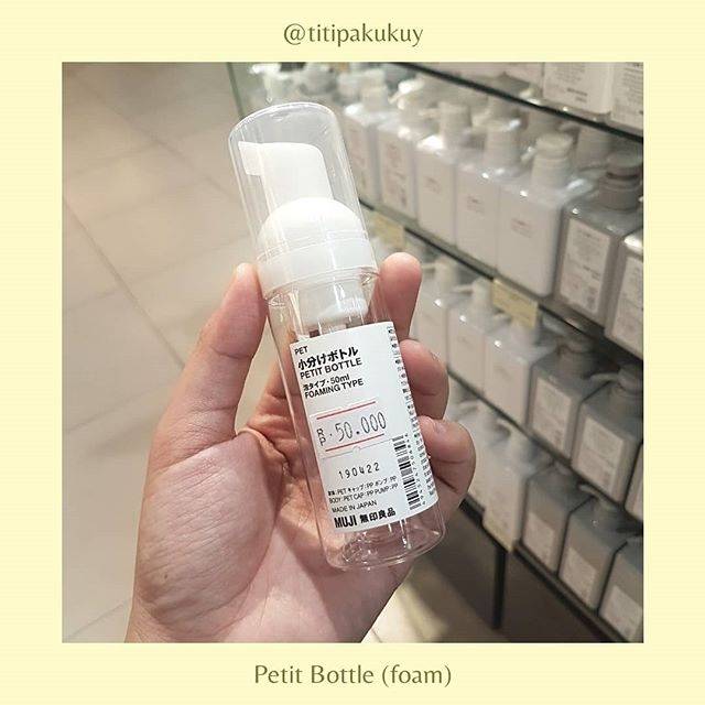 Jual Travel Foam Bottle MUJI (Petit Bottle Foaming Type) Shopee Indonesia