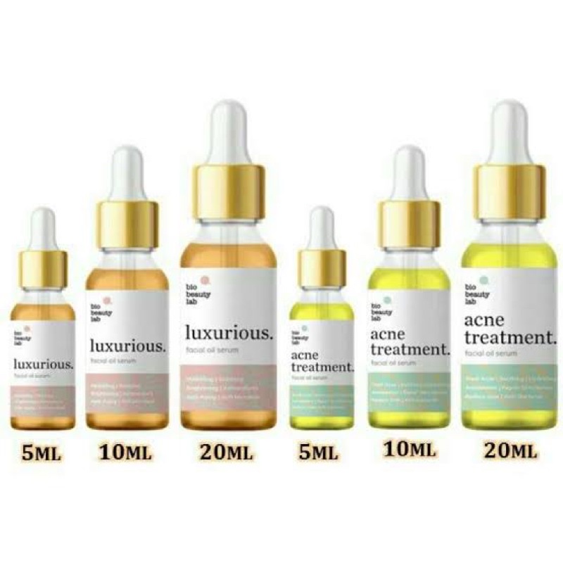 Jual Bio beauty lab luxurious facial oil serum / acne treatment facial