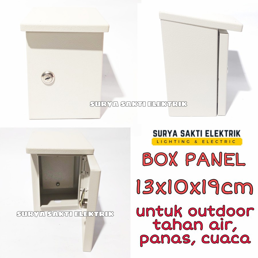 Jual BOX PANEL LISTRIK OUTDOOR 2mm 10X13x19 WARNA PUTIH TULANG Shopee