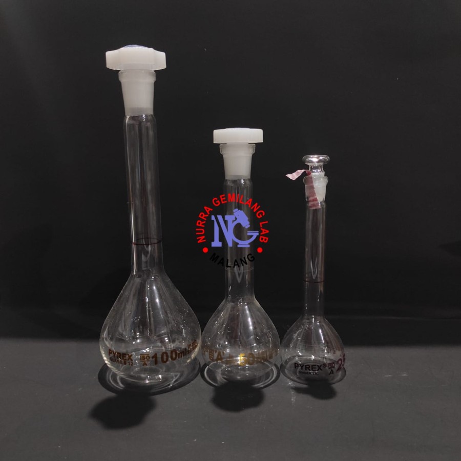 Jual Labu Ukur / Volumetric Flask Pyrex 50ml (Tutip Plastik) Shopee